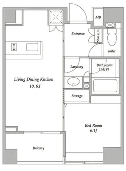 BPRレジデンス蔵前 1001