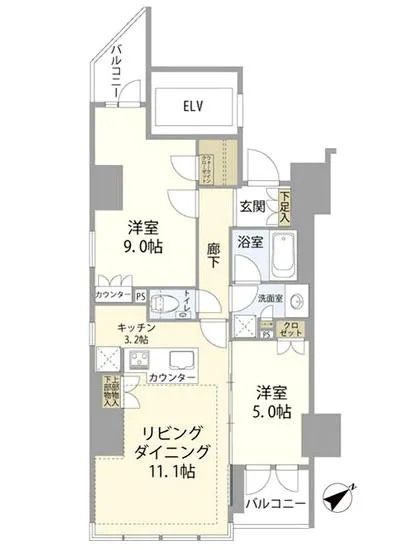 ブランズ市谷田町 9F