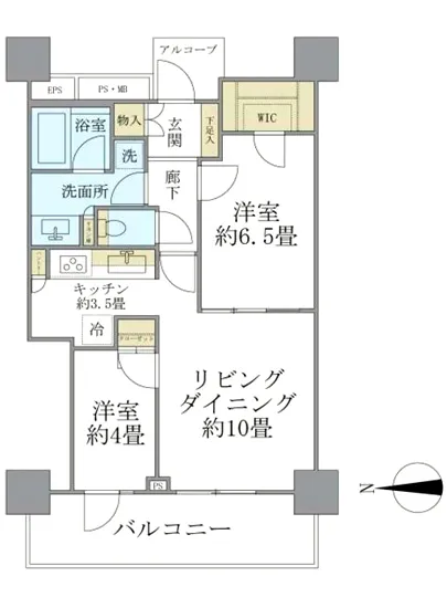 ブリリアタワー品川シーサイド 22F