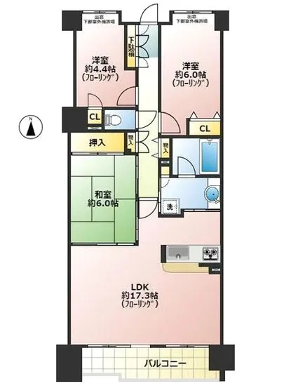 クレストフォルム大島 2F