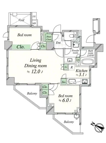 パークハウス目黒アーバンス 4F