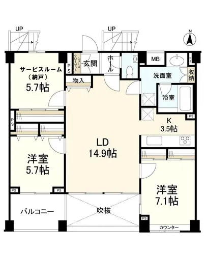 オープンレジデンス中目黒 1F