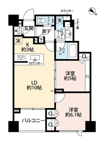 シティハウス月島ステーションコート 11F