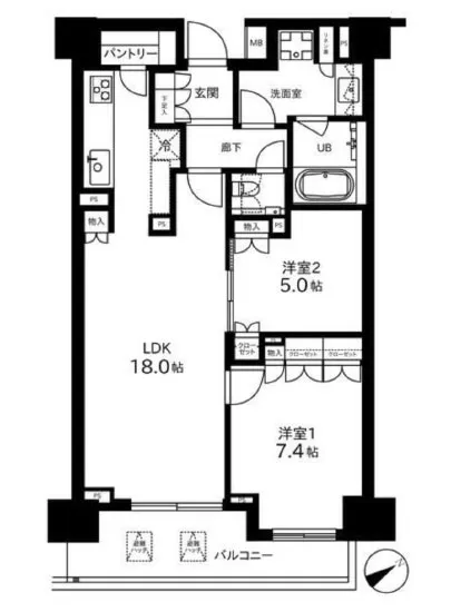 常盤松ハウス 4F