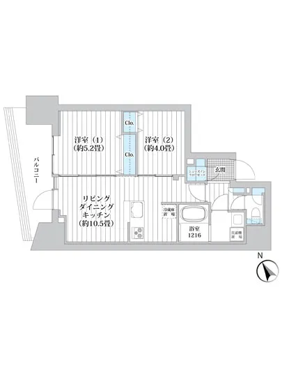 ライオンズフォーシア五反田 1502