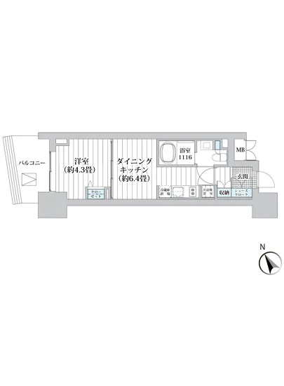 ライオンズフォーシア五反田 1402