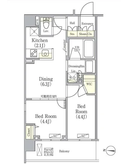 ライオンズフォーシア押上 202
