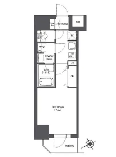 コンフォリア門前仲町ウエスト 201