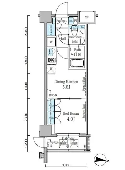 パークスフィア中野富士見町 101