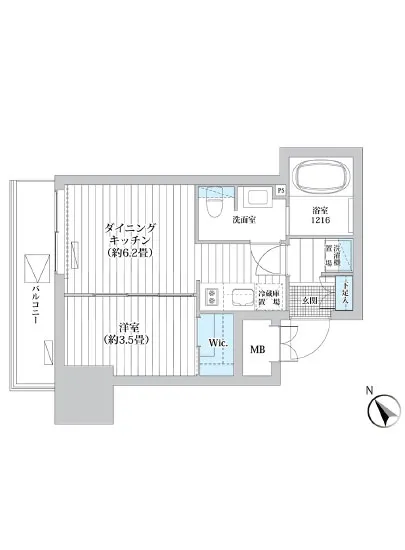 ライオンズフォーシア高輪 201