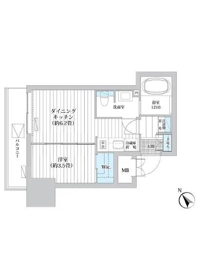 ライオンズフォーシア高輪 1001