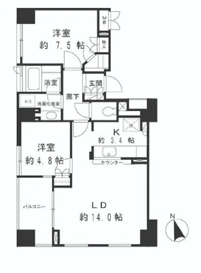 パークハウス高輪プラテア 5F