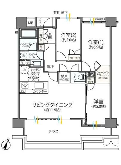 シティハウス世田谷桜丘 110