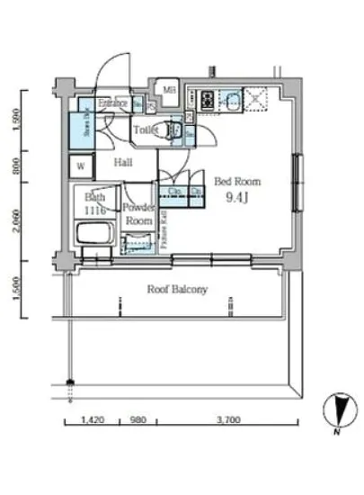 パークスフィア中野富士見町 414