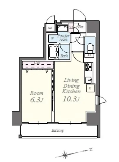 コンパル汐留 1101