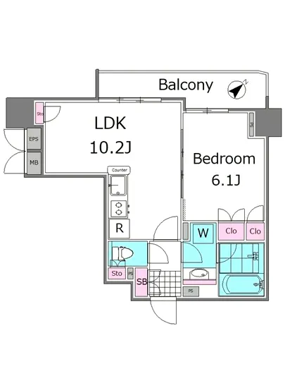 シティハウス日本橋 5F