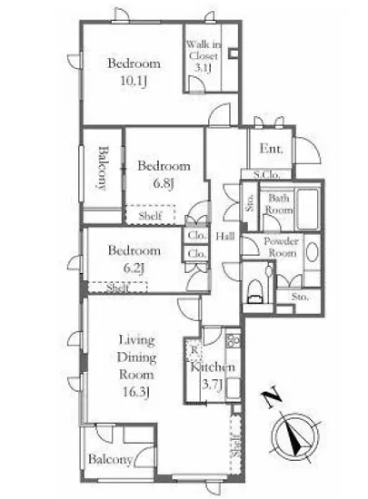 クラッシィハウス白金三光坂 2F