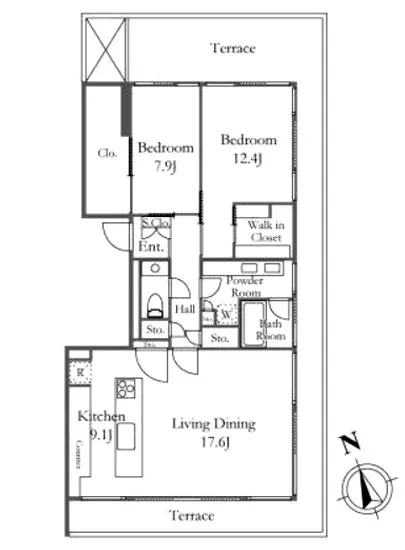 長者丸ビューテラス 2F