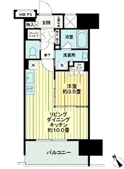 ライオンズ千代田三崎町 5F