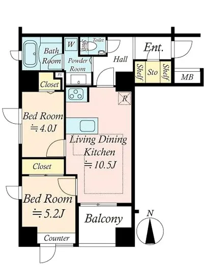 グリーンパーク八丁堀桜川公園 5F