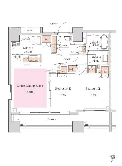 クラッシィスイート赤坂 8F