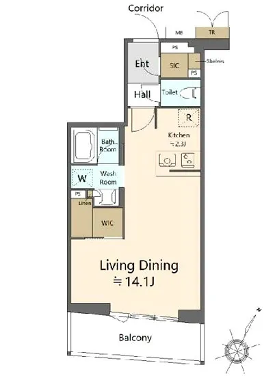 日本橋浜町ダイヤレジデンス 6F