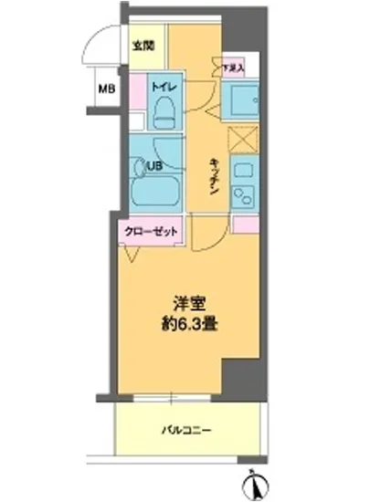カスタリア新富町3 301