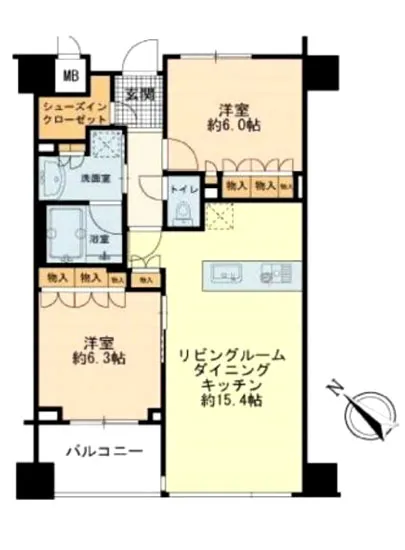 ザ・パームス月島ルナガーデン 8F