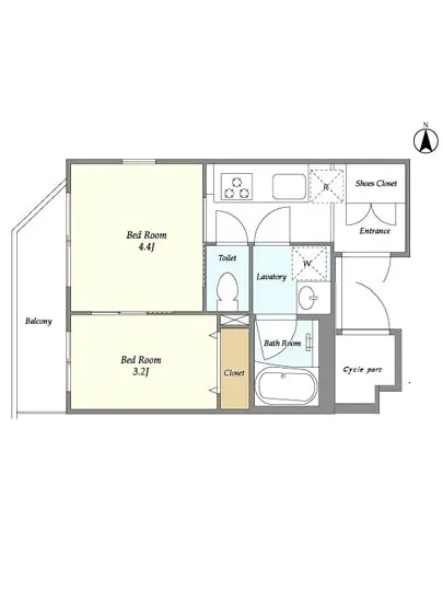 ドゥーエ大鳥居ウエスト 411