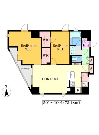 リガーレ内藤町 801