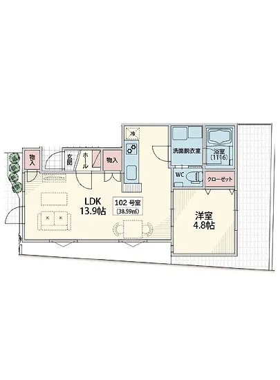 パークスロープ白金台 102