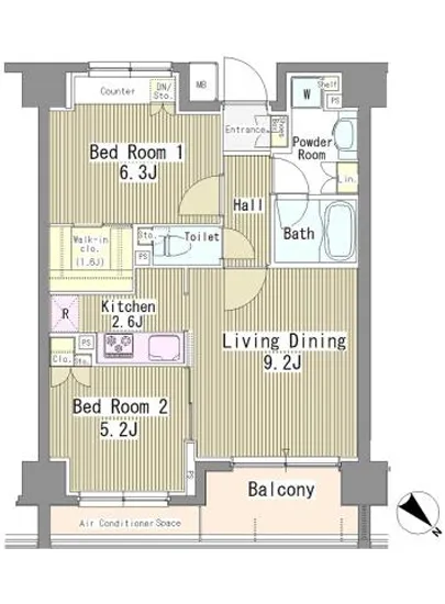 リベルテ月島 102