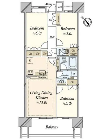 クレストシティレジデンス 1203