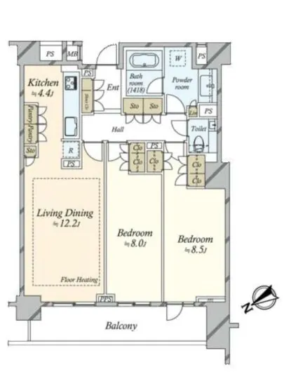 常盤松ハウス 5F