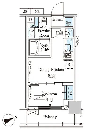 パークアクシス芝浦キャナル 312