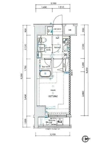 エル・グランジュテ新宿 1104