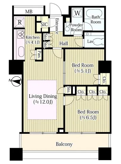 ブリリア大井町ラヴィアンタワー 405