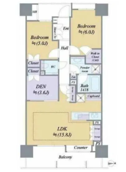 パークホームズ南麻布ザ レジデンス 12F