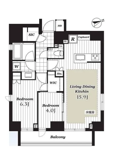 オープンレジデンシア虎ノ門 13F