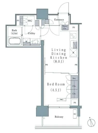 プレジリア新富町 609