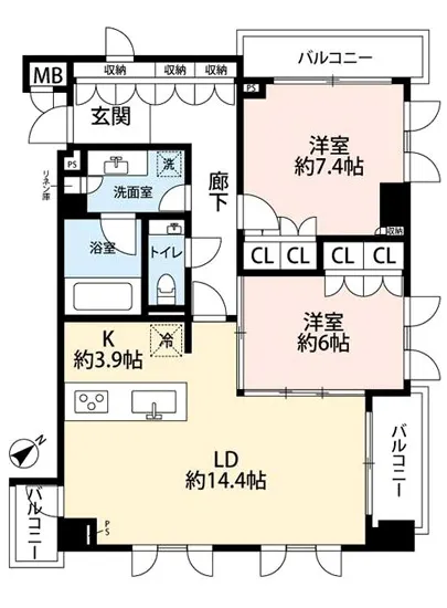 ファミールグラン神宮前 2F