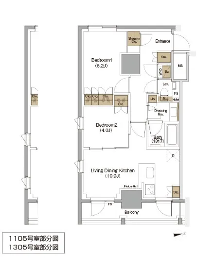 ザ・パークハビオ麻布十番 1305