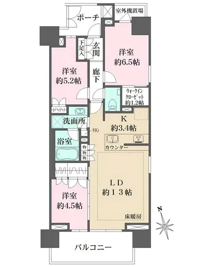 ザ・パークハウス浅草 3F