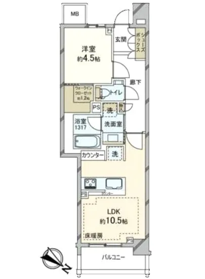 ザ・パークハウス諏訪山 2F