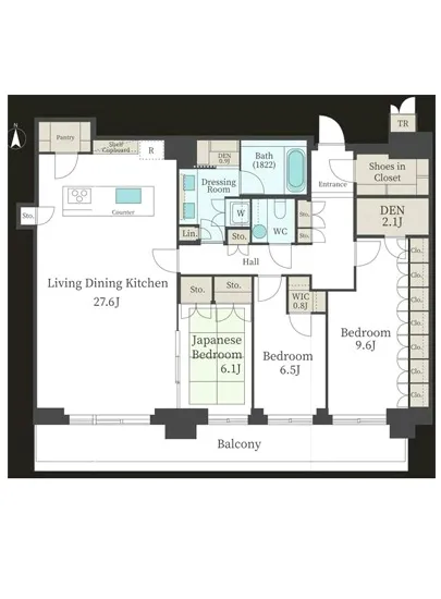 ザ・パークハウス晴海タワーズ クロノレジデンス 48F