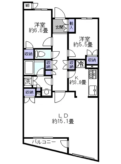 神楽坂トワイシアヒルサイドレジデンス 2F