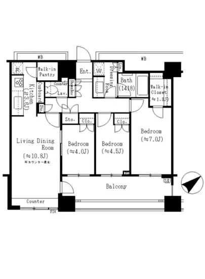パークホームズ武蔵小山 802