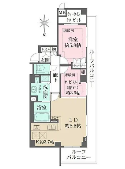 高輪・伊皿子坂ハイツ 607