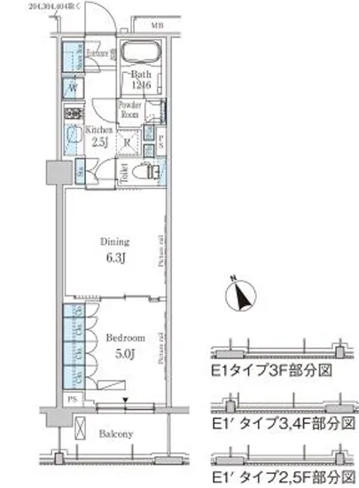 パークアクシス駒込ヒルトップ 405