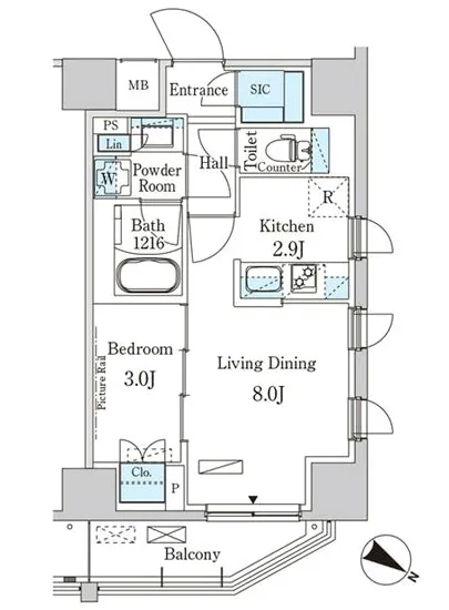 パークアクシス赤羽南 607